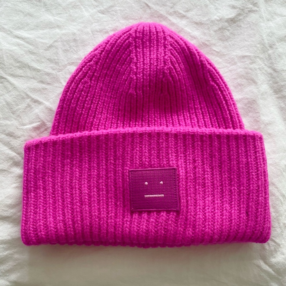Pink Acne Beanie